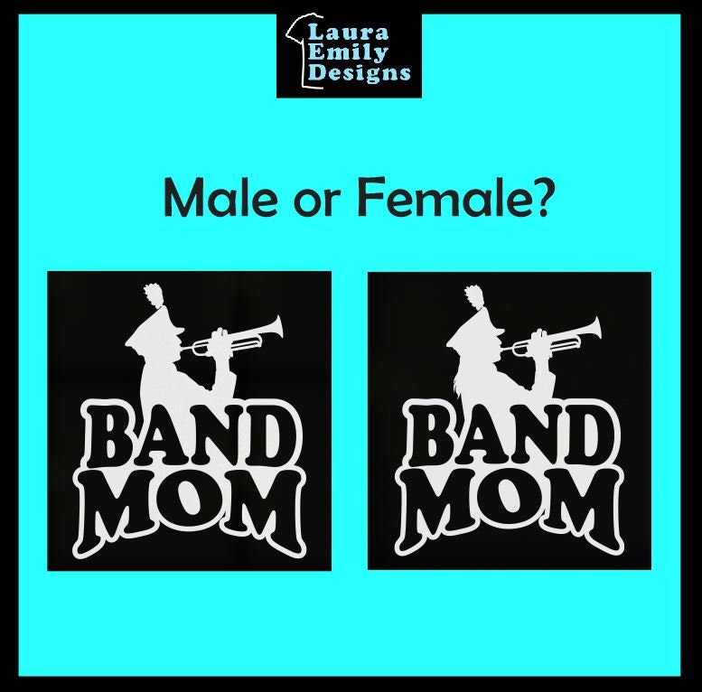 Band Mom Decal, High School Band Mom, Band Mom Car Decal, Band Car Decal, Band Family Decal, High School Marching Band Mom, CUSTOM