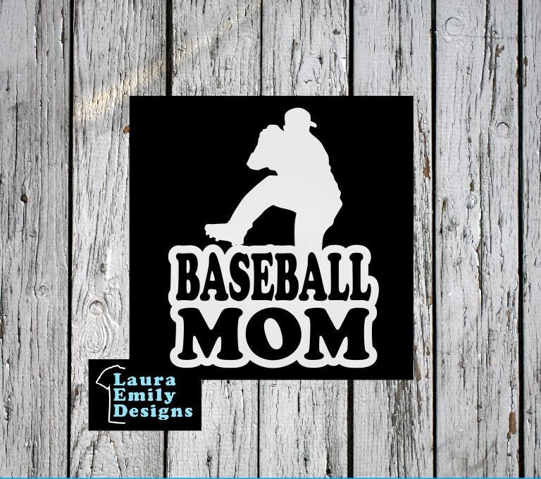 Baseball Mom, Baseball Mom Car Decal, Baseball Mom Sticker, Pitcher, Baseball Pitcher Decal, Proud Baseball Mom, High School Baseball Decal