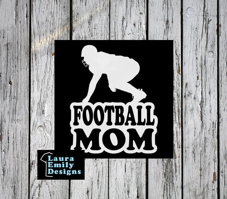 Football Mom, Football Mom Car Decal, Football Mom Sticker, Football Decal, Proud Football Mom, High School Football, Football