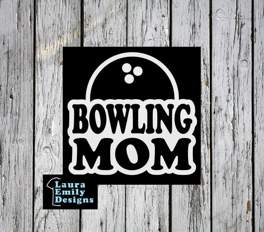 Bowling Mom, Bowling Mom Car Decal, Bowling Mom Sticker, Bowling Decal, Proud Bowling Mom, Bowling, Bowling Tournament, Bowler, Bowling Ball