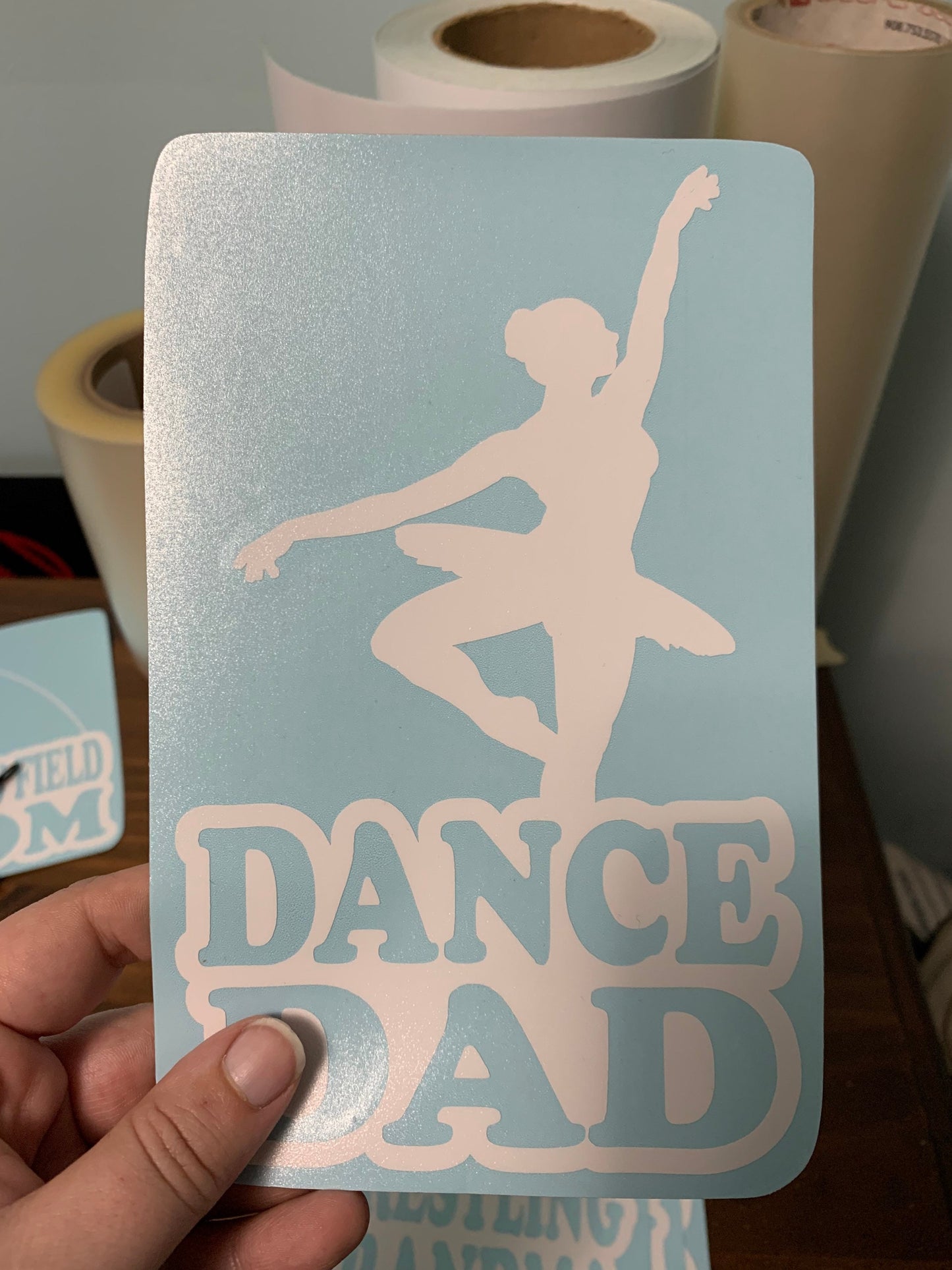 Dance Dad, Dance Dad Car Decal, Dance Dad Sticker, Dance Decal, Proud Dance Dad, Ballet Dad, Proud Ballet Dad, Ballerina, Ballet Competition
