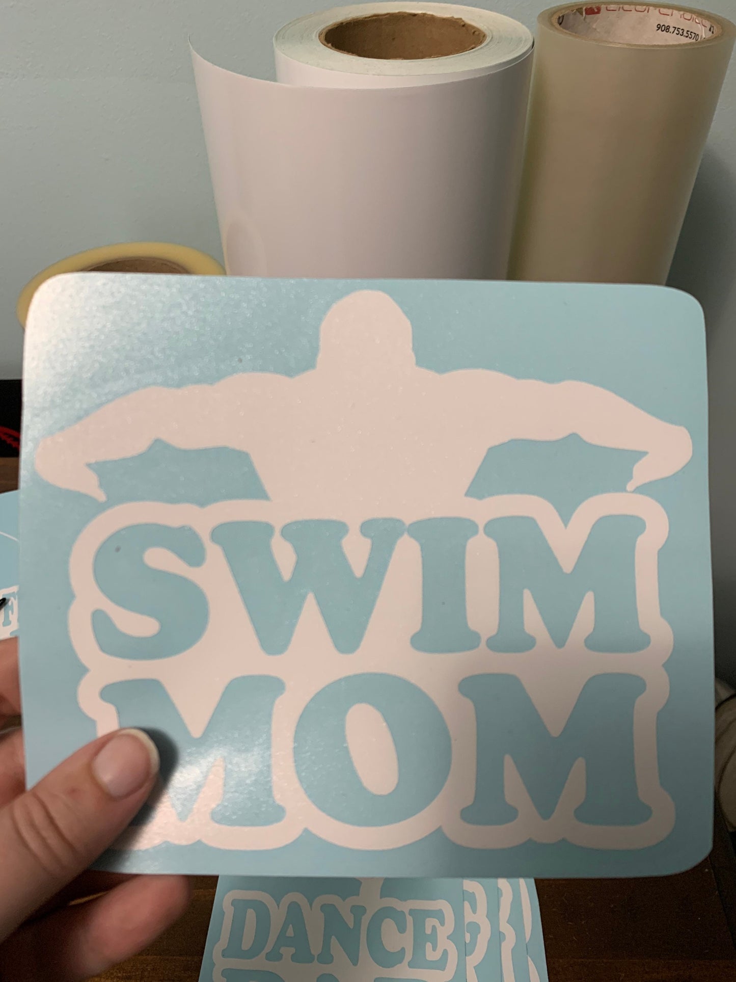 Swim Mom, Swim Mom Car Decal, Swim Mom Sticker, Swim Decal, Proud Swim Mom, High School Swim, Swimming, Swim Meet, Swimmer