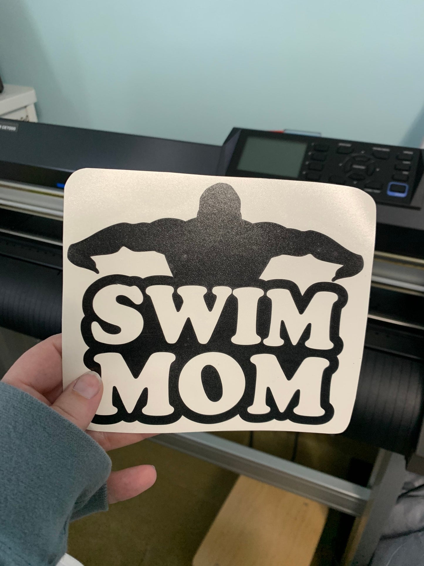 Swim Mom, Swim Mom Car Decal, Swim Mom Sticker, Swim Decal, Proud Swim Mom, High School Swim, Swimming, Swim Meet, Swimmer