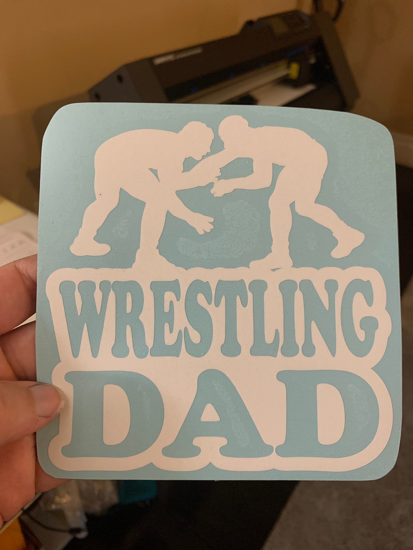 Wrestling Family Custom Decal - Facing