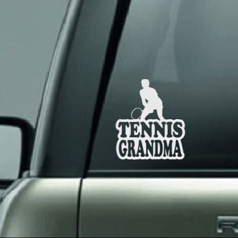 Tennis Grandma, Tennis Grandma Car Decal, Tennis Grandma Sticker, Tennis Decal, Proud Tennis Grandma, High School Tennis, Tennis, Grandma