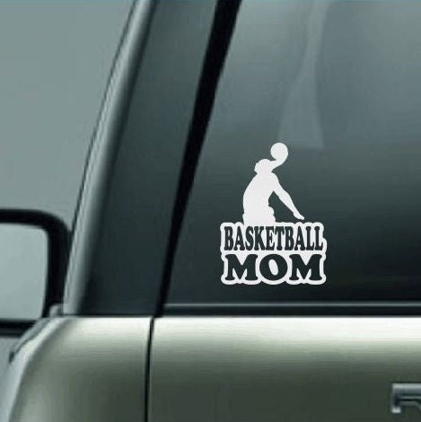 Basketball Mom, Basketball Mom Car Decal, Basketball Mom Sticker, Basketball Decal, Proud Basketball Mom, High School Basketball Decal