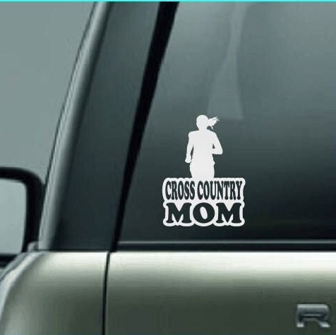 Cross Country Mom, Cross Country Mom Car Decal, Cross Country Mom Sticker, Cross Country Decal, Proud Cross Country Mom, Cross Country