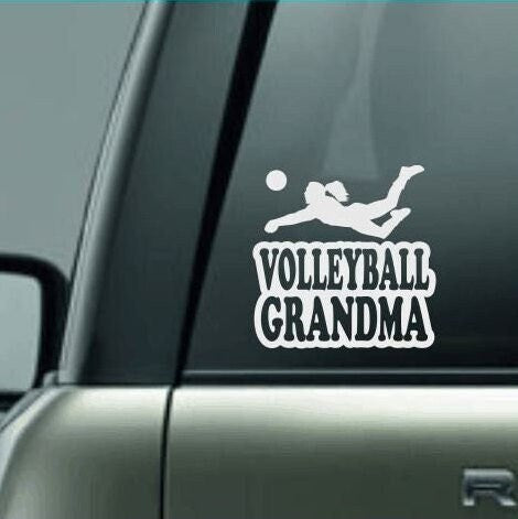 Volleyball Grandma, Volleyball Grandma Car Decal, Volleyball Grandma Sticker, Volleyball Decal, High School Volleyball, Volleyball