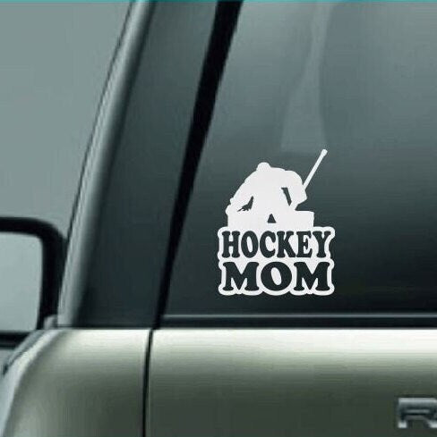 Hockey Mom, Hockey Mom Car Decal, Hockey Mom Sticker, Hockey Decal, Proud Hockey Mom, Hockey, Hockey Tournament, Goalie, Hockey Puck