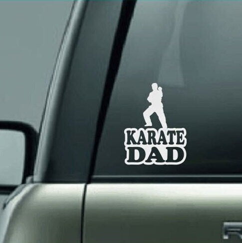 Karate Dad, Karate Dad Car Decal, Karate Dad Sticker, Karate Decal, Proud Karate Dad, Karate, Karate Competition, Black Belt