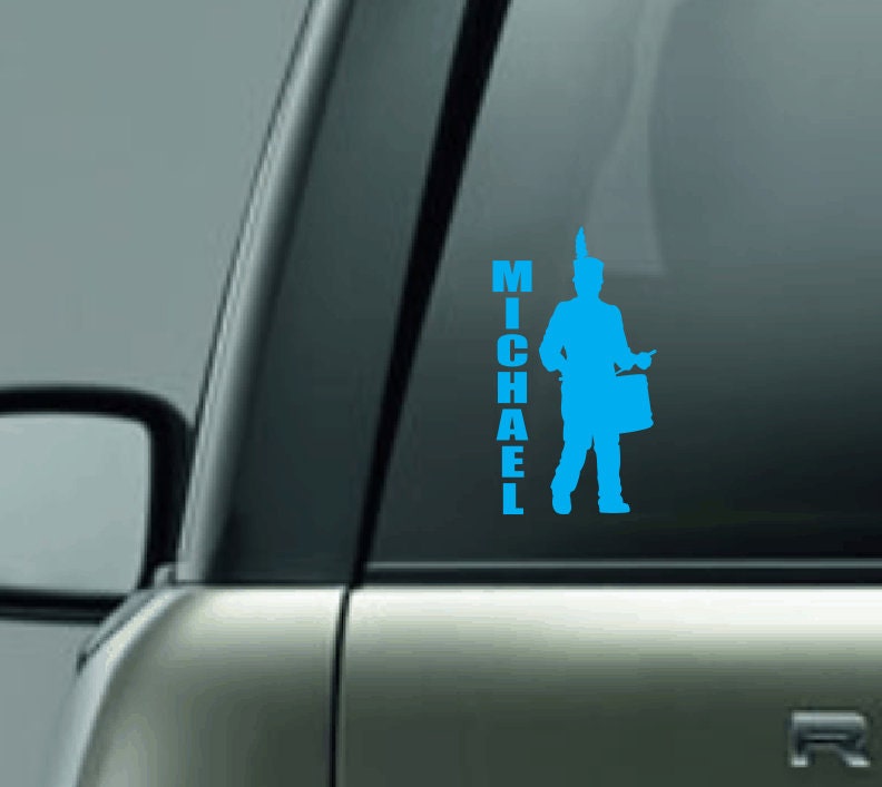 Personalized Band Vinyl Decal, Personalized Name Band Sticker, Custom Band Decal with Name, Band Mom, Band Dad, Band Grandma, Band Grandpa