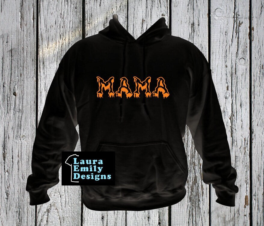 Mama Halloween Sweatshirt, Spooky Mama Hoodie, Mama Drippy Font, Fall Mama Sweatshirt, Mummy, Bones, Witch, Bloody, CUSTOM Halloween Hoodie
