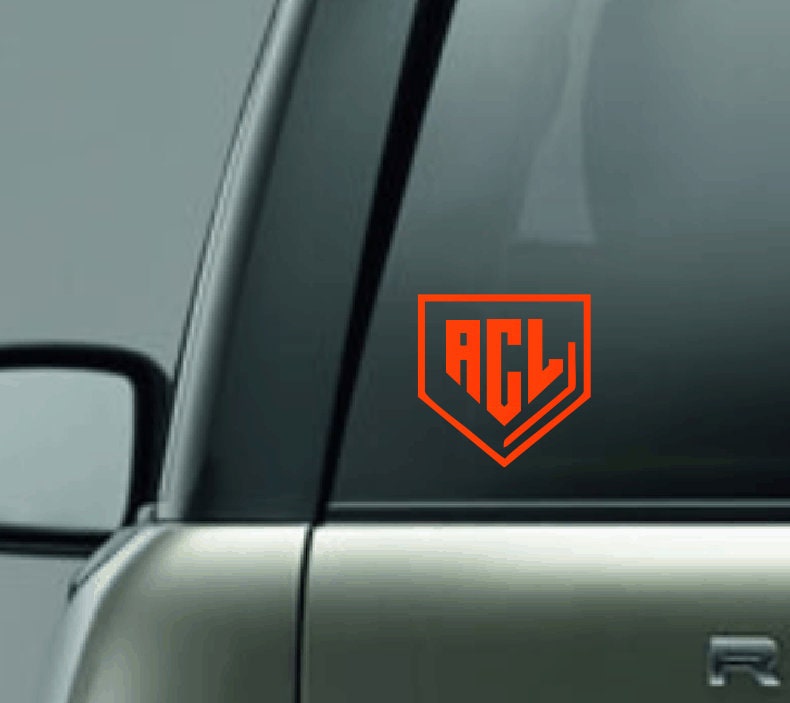 Baseball Homeplate Monogram Vinyl Decal, Three Letter Monogram Decal, Name Monogram Vinyl Car Decal, 1 Color Softball Monogram Decal, CUSTOM