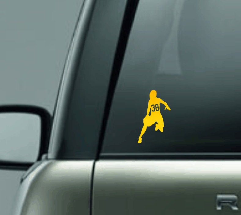 Personalized Basketball Silhouette Decal with Number, Female Basketball Player Car Decal, Male Basketball Player Vinyl Decal, CUSTOM