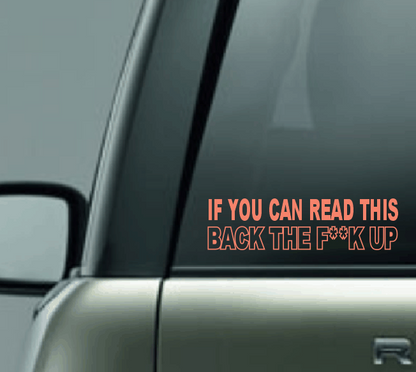 If You Can Read This Car Decal