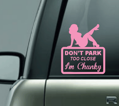 Don't Park Too Close - Female Car Decal