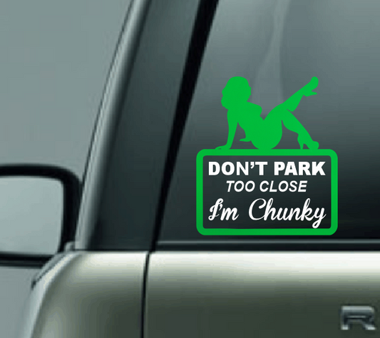 Don't Park Too Close - Female Car Decal