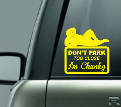 Don't Park Too Close - Male Car Decal