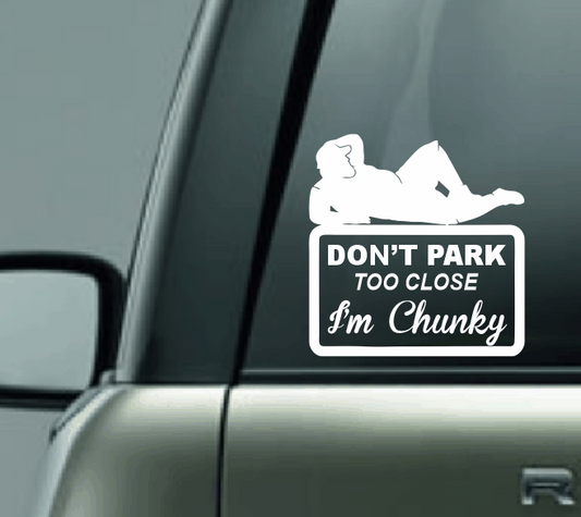 Don't Park Too Close - Male Car Decal