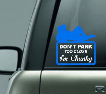 Don't Park Too Close - Male Car Decal