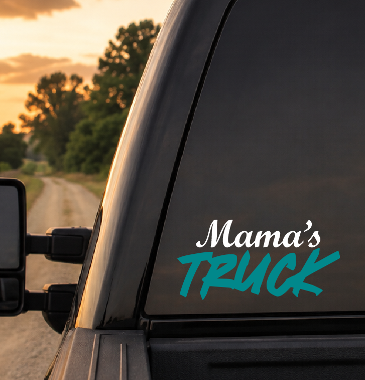 Mama's Truck Car Decal