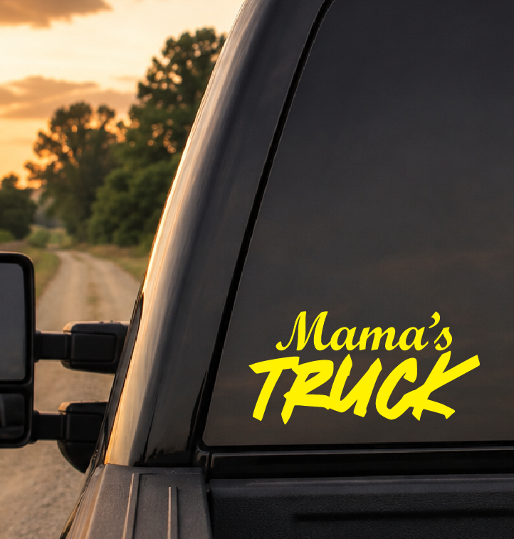 Mama's Truck Car Decal