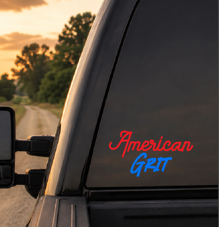 American Grit Car Decal