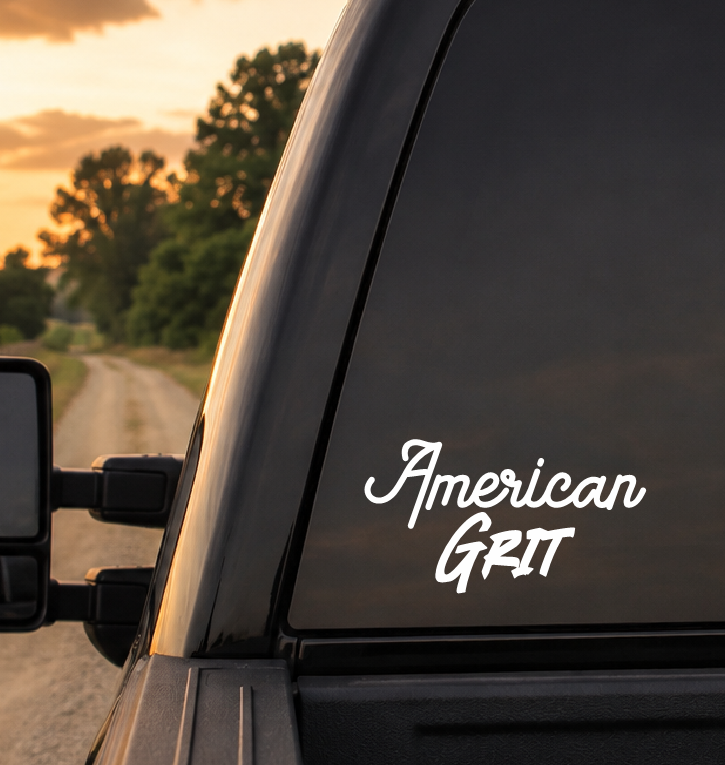 American Grit Car Decal