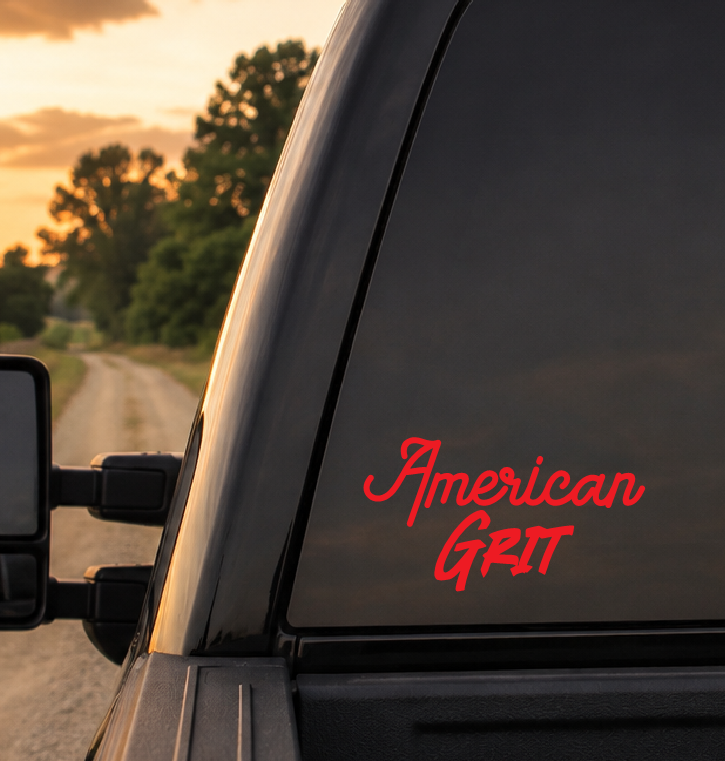 American Grit Car Decal