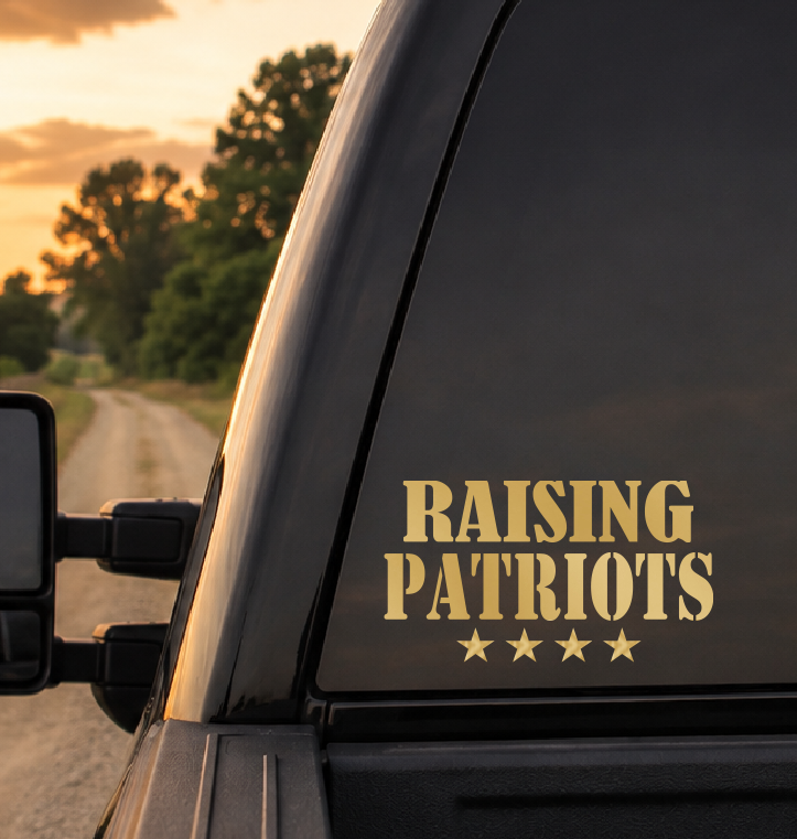 Raising Patriots Car Decal
