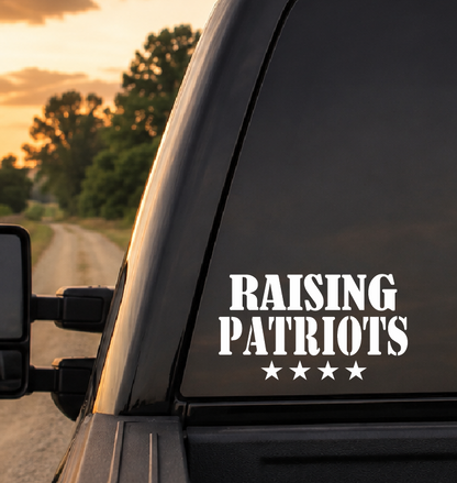 Raising Patriots Car Decal