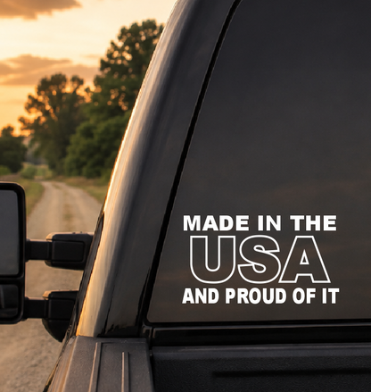 Made in the USA Car Decal