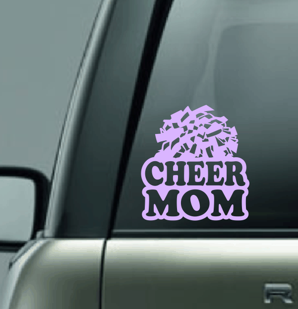 Cheer Family Custom Car Decal - Pom Pom