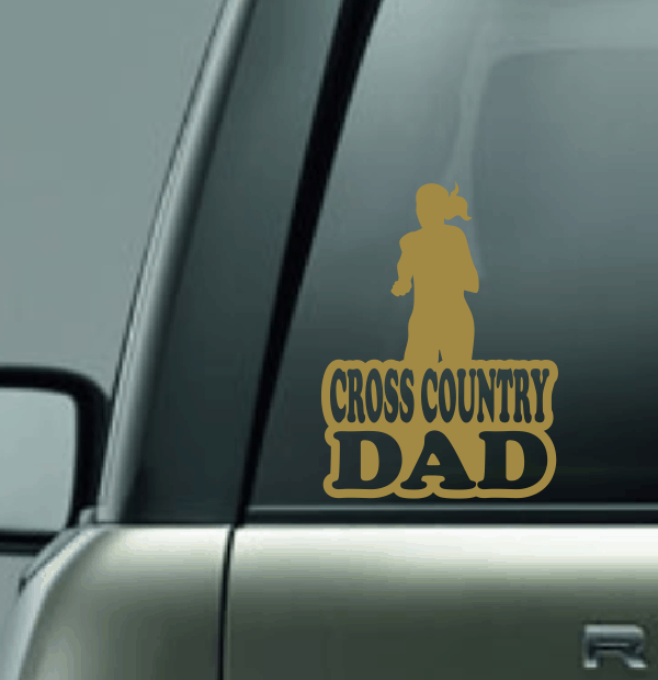 Cross Country Family Custom Decal - Female Runner 1