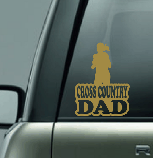 Cross Country Family Custom Decal - Female Runner 1