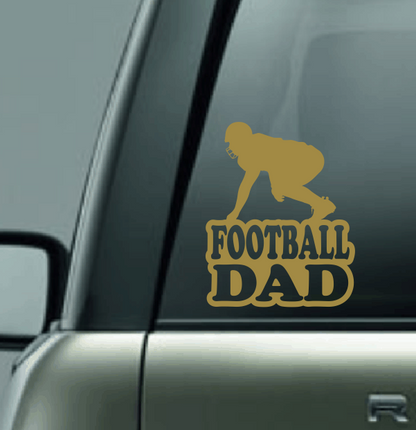 Football Family Custom Decal - 3 Point Stance