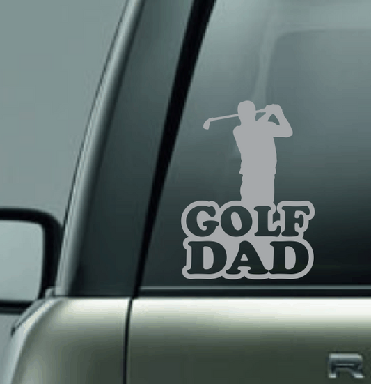 Golf Family Custom Decal - Follow Through