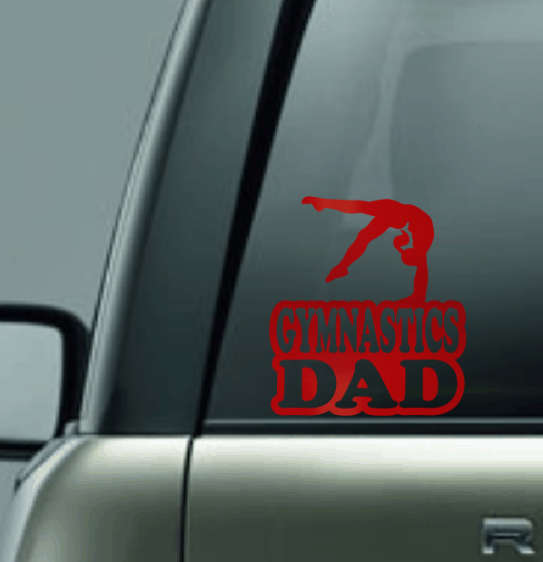Gymnastics Family Custom Decal - Backflip