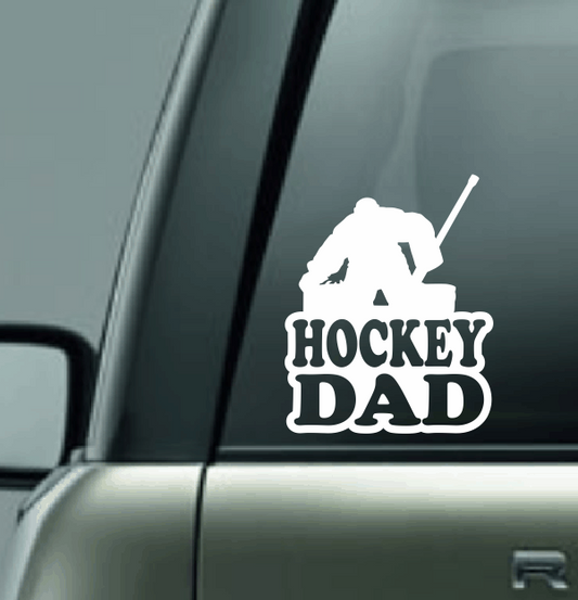 Hockey Family Custom Car Decal - Goalie