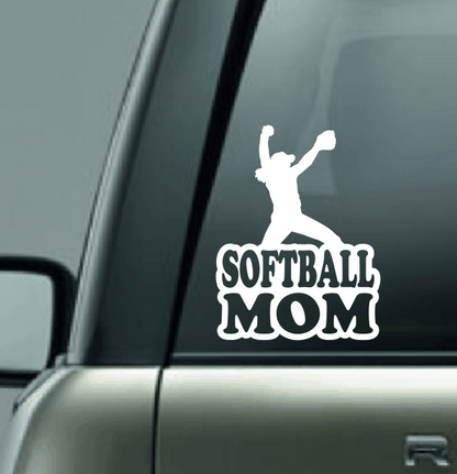 Softball Family Custom Decal - Pitcher (Lefty)
