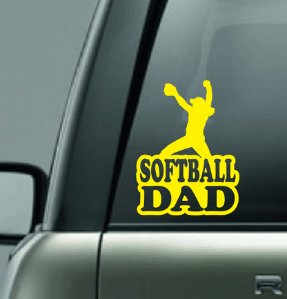 Softball Family Custom Decal - Pitcher (Righty)