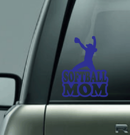 Softball Family Custom Decal - Pitcher (Righty)
