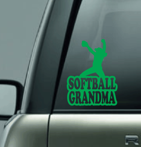 Softball Family Custom Decal - Pitcher (Righty)