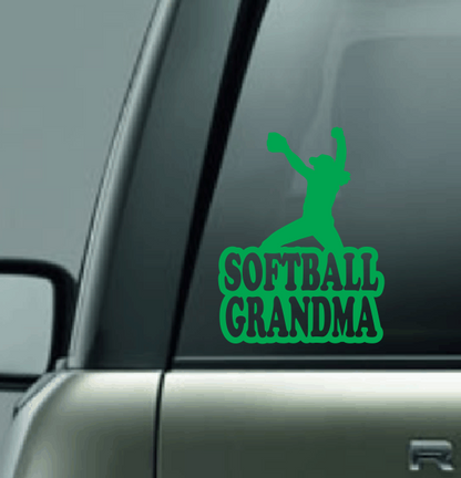 Softball Family Custom Decal - Pitcher (Righty)