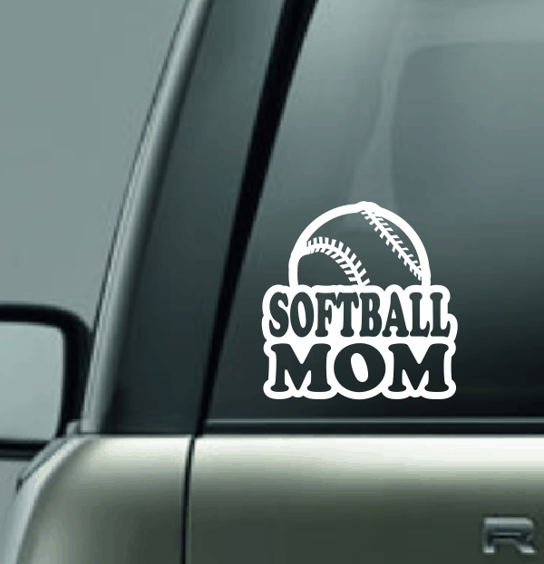 Softball Family Custom Decal - Ball
