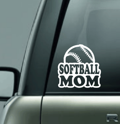 Softball Family Custom Decal - Ball