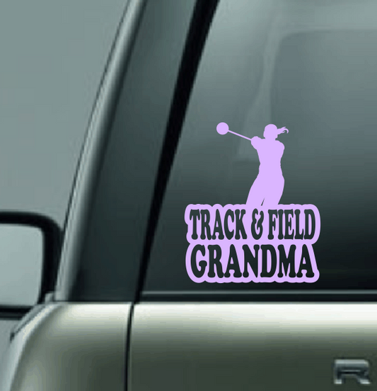 Track & Field Family Custom Decal - Hammer Throw