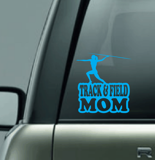 Track & Field Family Custom Decal - Javelin (Female)