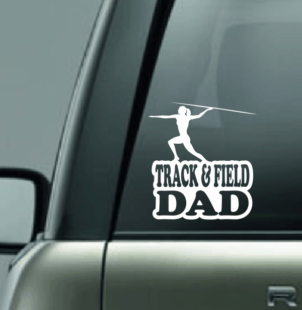 Track & Field Family Custom Decal - Javelin (Female)