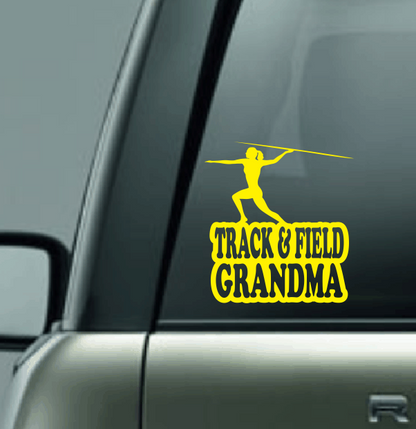 Track & Field Family Custom Decal - Javelin (Female)
